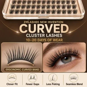 Customizable Curve Lash Clusters Private Label C D Curl Segment Pre Cut Extension Kit Eyelashes Cluster Lashes Kit