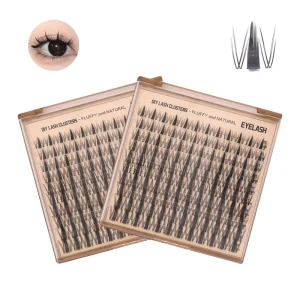 Customizable DIY Manga Cluster Lashes 10 18mm MIX Length D Curl Fan Eyelashes