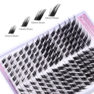 Customizable Diy Cluster Lashes Private Label C D Curl Segment Pre cut Eyelashes Cluster Lashes Kit Custom logo