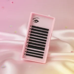 Customizable Eco Friendly Synthetic Handmade Professional Long PBT Soft Natural Fairy Cluster Lashes for Salon
