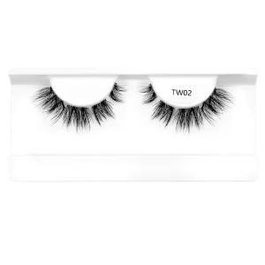 Customizable Full Strip Faux Mink Natural Eyelashes Segmented False Eyelashes with Clear Band Customizable False Natural Lashes