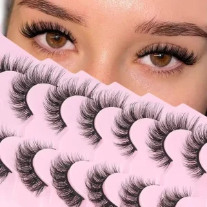 Customizable Lizi Spiky Manga Strip Lashes Dramatic Volume Manhwa Anime Style Thick Semi Handmade 3D Eyelashes