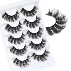 Customizable Lizi Spiky Manga Strip Lashes Dramatic Volume Manhwa Anime Style Thick Semi Handmade 3D Eyelashes