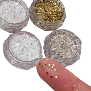 Customizable Shapes Factory direct Pearl Sequins Colorful Heart shape Glitter Flat Back Heat Resistant Abrasion Resistant