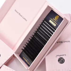 Customizable Ultra Soft Dense Natural CC Curl Lashes 6-17 mm Matte Black Super Mink Eyelash Extensions