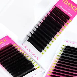 Customization Lash Yy Eyelashes Cilios Tray Eyelash Extensions Synthetic Hair Natural Long Soft 0.05MM 0.07MM Vegan