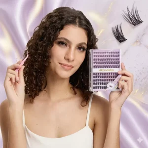 Customize Cluster Eyelash Individual Lashes Ultra Light Natural Soft Synthetic Cluster Eye Lashes for Wedding