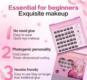 Customize Clusterd Eyelash Segmented Lashes Best Choice Ultra Thin Lightweight Cluster Eye Lashes for Glamorous