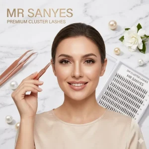 Customize Clusterd Eyelash Short Lashes Ultra Light Exclusive Natural Soft Synthetic Cluster Eye Lashes for Wedding