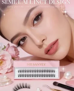 Customize Clusterd Eyelash Thick Lashes Russian Volume Clustered Eyelash for Elegant Wedding and Glam Makeup