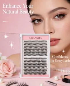 Customize Clusterd Eyelash Wispy Lashes Segmented DIY Cluster Segmented Lashes for Wedding and Glam Makeup Looks