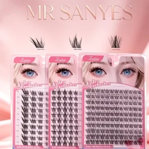 Customize Clusterd Eyelashes Manufacturer Supplier Vegan Lightweight Customize Fluffy Fan Lashes Everyday Wear Natural Look
