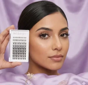 Customize Clusterd Thick Lashes Ultra Light Exclusive Natural Soft Synthetic Cluster Eye Lashes for Wedding