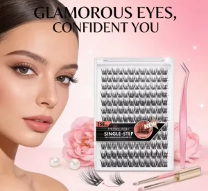 Customize Clustered Eyelash Waterproof Super Soft Thin Band Segmented DIY Cluster Lashes for Long Day Wear and Every Day Beauty