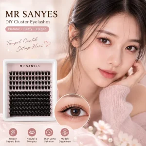 Customize Clustered Eyelash Wispy Lashes High Density Natural Soft Synthetic Clustered Eyelash for Bridal Beauty