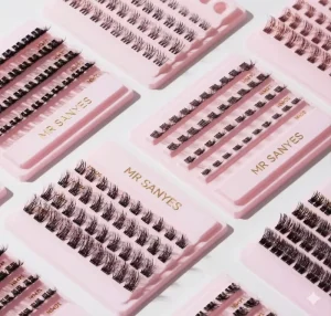 Customize Clustered Eyelashes C D DD Curl Mix Length False Eyelashes for Wedding and Glam Makeup Looks