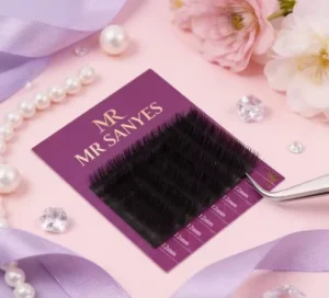 Customize Eyelash Extension Classic Style Soft Matte Black Silk Lash Extensions for Wedding and Party Use