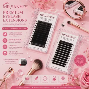 Customize Eyelash Extension Premium Private Label Cashmere Texture Professional Lashes for Daily Beauty and Glamour