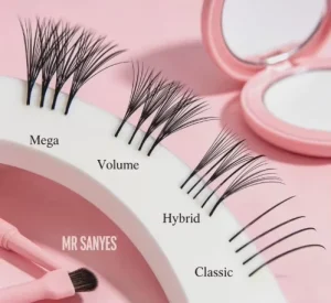Customize Eyelash Extension Self Adhesive Ultra Light Synthetic Professional Lashes for Party