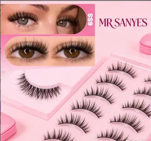 Customize Full Strip Eyelash Individual Lashes Ultra Light Natural Soft Synthetic Cluster Eye Lashes for Wedding