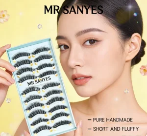 Customize Full Strip Eyelash Segmented Lashes High Density Luxury Ultra Soft Synthetic Hair Full Strip Eyelash for Casual Day