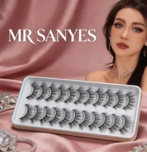 Customize Full Strip Eyelash Short Lashes Vegan Lightweight Natural Look Fake Mink Full Strip Lashes for Morning to Night