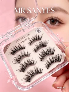 Customize Full Strip Eyelash Trendy Private Label 5D Silk Fluffy Customize Full Strip Eyelash for Glamour Wedding Party