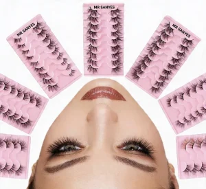 Customize Full Strip Eyelashes Black False Eyelash Strips Elegant Finish and Long Lasting Wear Beautiful Lashes