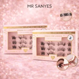 Customize Full Strip Eyelashes High Density Ultra Soft Synthetic Hair for Casual Day Out and Events