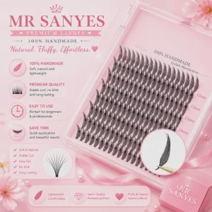 Customize Lash Extensions Classic Style OEM ODM Cluster Eye Lashes for Wedding and Party Use