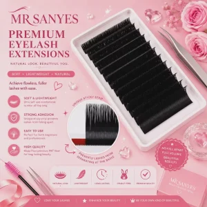 Customize Lash Extensions Premium Soft Synthetic Hair for Natural Daily Makeup