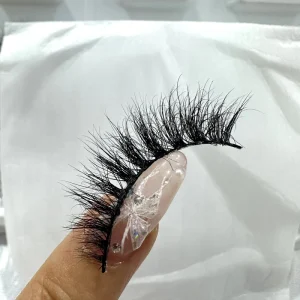 Customize Lash Packaging 12mm Mink Eyelashes Full Strip Lashes Factory Fluffy Volume Natural Eyelashes
