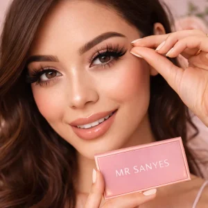 Customize Luxury Full Strip Eyelashes Featherlight Natural and Elegant Finish Beautiful Lashes