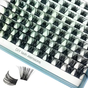 Customized Cluster DIY Lashes Extention Natural Segmented Eyelash