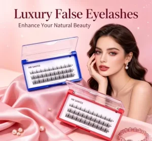 Customized Clustered Eyelash C D DD Curl Mix Length False Eyelashes for Wedding and Glam Makeup Looks