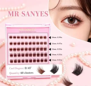 Customized Clustered Eyelash Thick Lashes Deep Matte Professional Soft Matte for Wedding Party and Glam Makeup