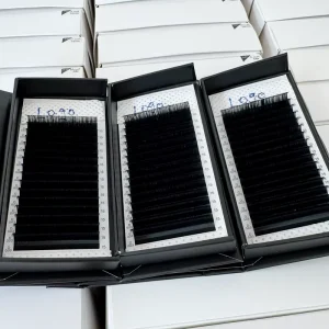 Customized Easy Fan Eyelash Extension De Cils Matte Black Cashmere Lashes 1s Blooming Volume Lash Extension