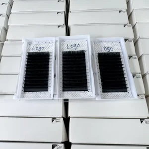 Customized Easy Fan Eyelash Extension De Cils Matte Black Cashmere Lashes 1s Blooming Volume Lash Extension