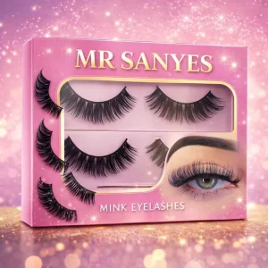 Customized Full Strip Eyelashes Lightweight Reusable 3D Faux Natural Glam Look Beautiful Lashes