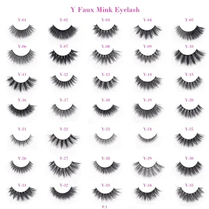 Customized Hand Made Full Strip Lashes YH Extension Raw Material Tapered 20mm Lashes