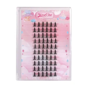 Customized Handmade Faux Eyelashes Trendy Elongated Eye Effect 10 Rows Natural Length Soft False Lashes Makeup Tools