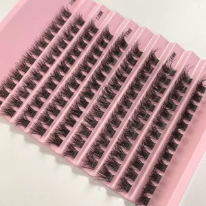 Customized Handmade Faux Mink Eyelashes Diy Lash Cluster Kit Natural Cluster Lashes Individual Mixed Lash Clusters