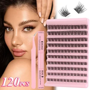 Customized Handmade Natural 8 16mm DIY Cluster Lashes 100d Kit Individual Lash Clusters 120D