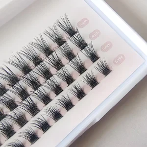 Customized Handmade Segment Eyelashes DIY Eyelash Extensions Kit Faux Mink Fur Volume 6D 8D 12 Rows