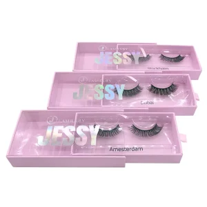 Customized Lashes Case Cardboard Magnetic Pink Paper Lash Boxes Custom Empty False Eyelash Boxes Packaging with Logo