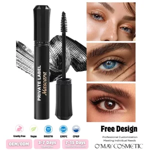Customized Lengthening Curling Mascara Hold Long Lasting Thin Hollow Brush Grab Tiny Bottom Lashes Natural Slender Eye Look