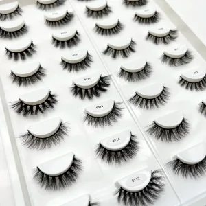 Customized Nature Lashes Middle East Wedding Fake Eyelashes Medium Length Faux Mink Fur 12MM Faux Synthetic Lashes