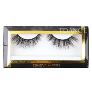 Customized OEM ODM Packaging Boxes Fake Mink Faux Mink Lashes Handmade PBT Korean Synthetic Black Cotton Band 3D