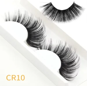 Customized Packing Handmade Real Wispy Fluffy 25mm 5d Mink Eyelash Mink Strip Eyelashes Russian Volume Strip Lashes