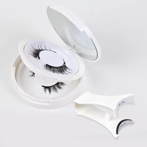 Customized Private Label Silk D Faux Mink 3D Magnetic Lashes Soft No Glue Quantum 3 Magnets Reusable Magnetic